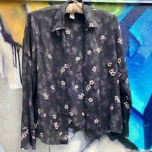 Silk Floral Blouse